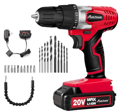 AVID POWER 20V MAX Lithium lon Cordless Drill