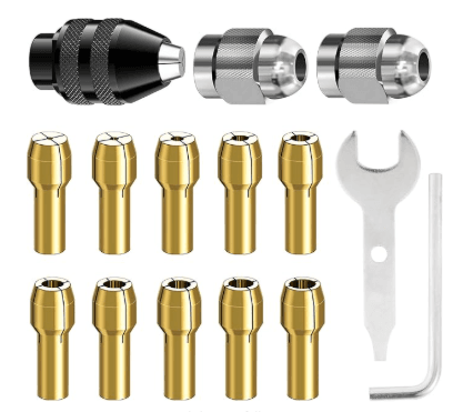 15Pcs Chuck Collet Set for Dremel