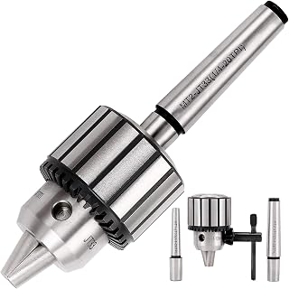 KingTool 4-Piece 1/2-Inch Drill Chuck Set with Key and Morse Taper Arbors